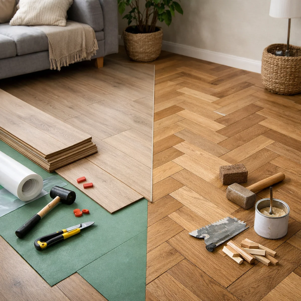 Nowa podłoga w weekend: panele i parkiet – porównanie