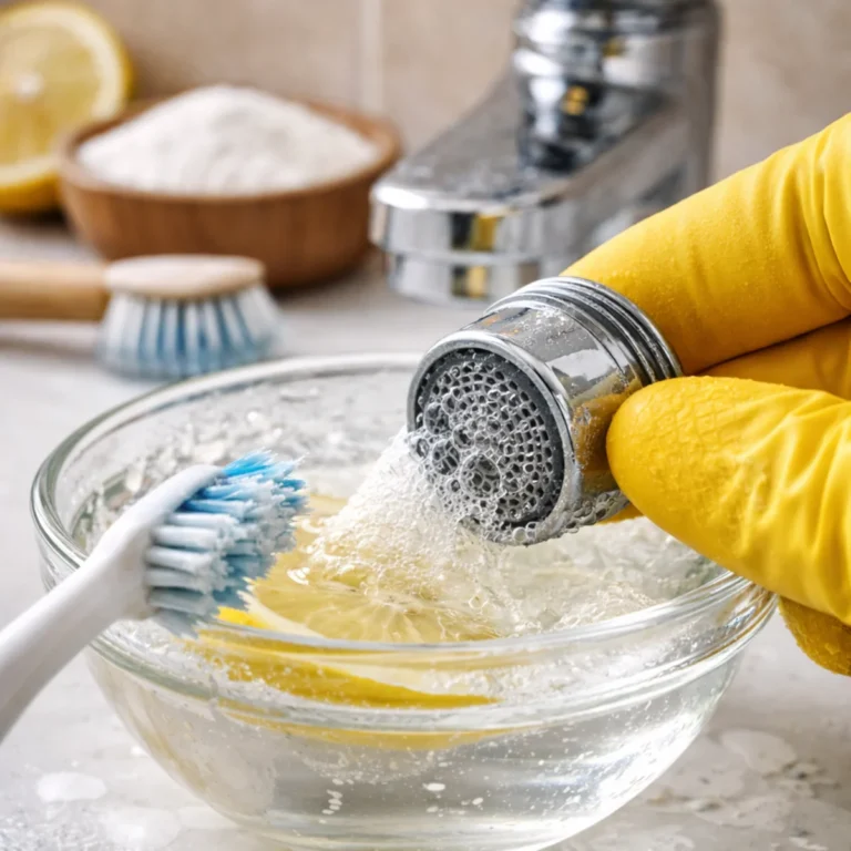 Odkamienianie perlatora w roztworze kwasku cytrynowego krok po kroku