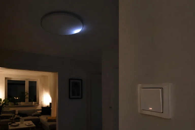 Lampa LED miga po wyłączeniu przy podświetlanym włączniku w mieszkaniu